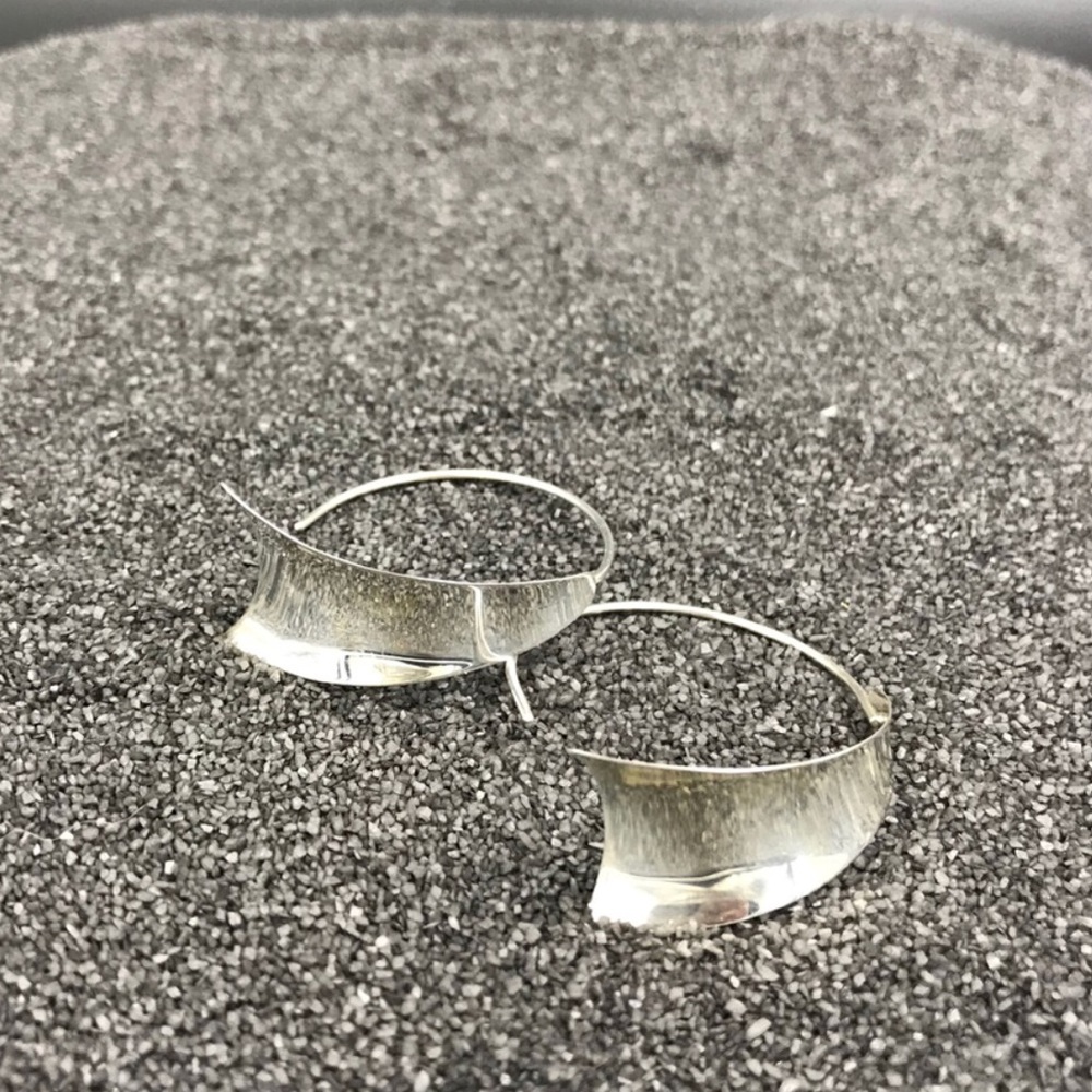 .925 silver hoops